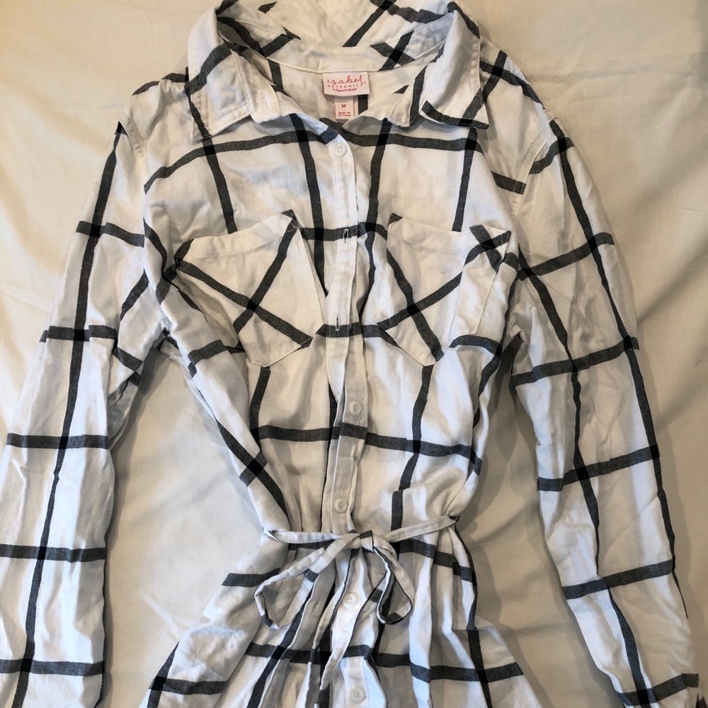 Maternity Flannel Dresshirt